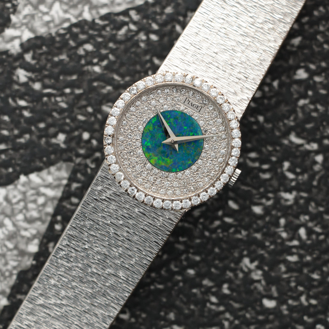 Piaget White Gold Diamond & Opal Watch