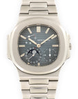 Patek Philippe Steel Nautilus Moonphase Watch Ref. 3712 with Original Box and Papers