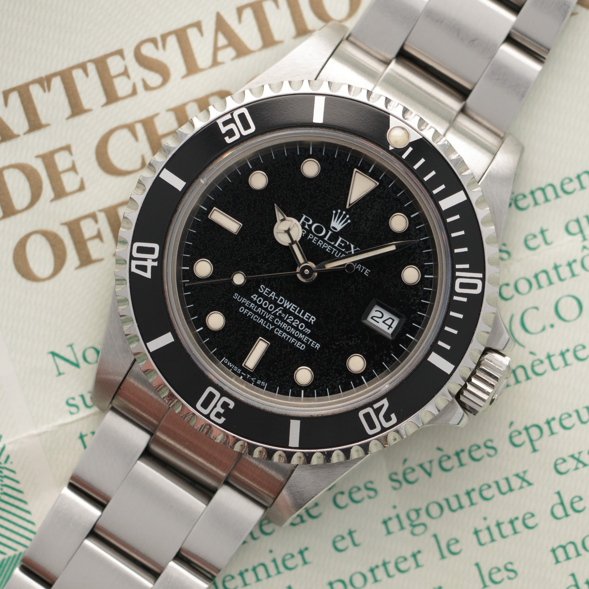 Rolex - Rolex Sea-Dweller Watch Ref. 16660, with Original Warranty Paper - The Keystone Watches
