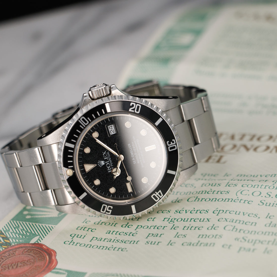 Rolex Sea-Dweller Watch Ref. 16660, with Original Warranty Paper