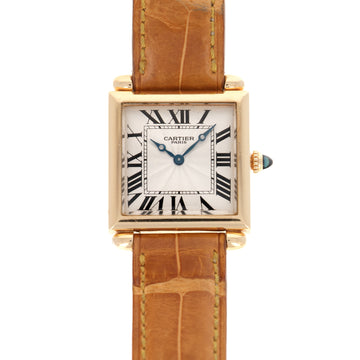 Cartier Yellow Gold Manual Tank Obus Watch with Display Caseback