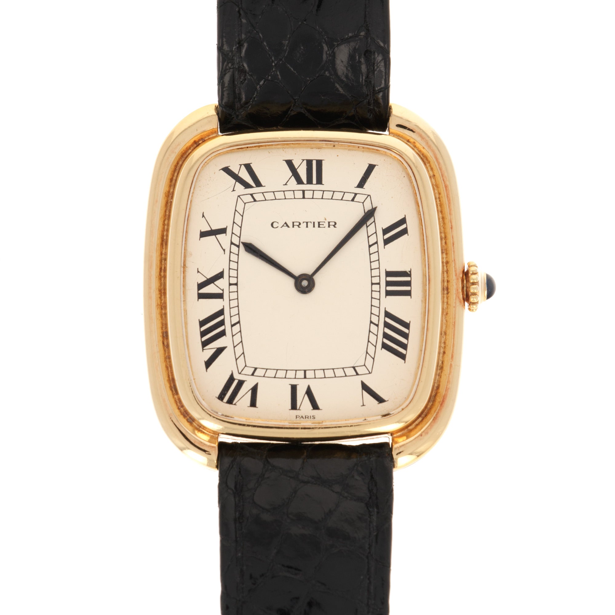 Cartier - Cartier Yellow Gold Jumbo TV Shaped Watch - The Keystone Watches