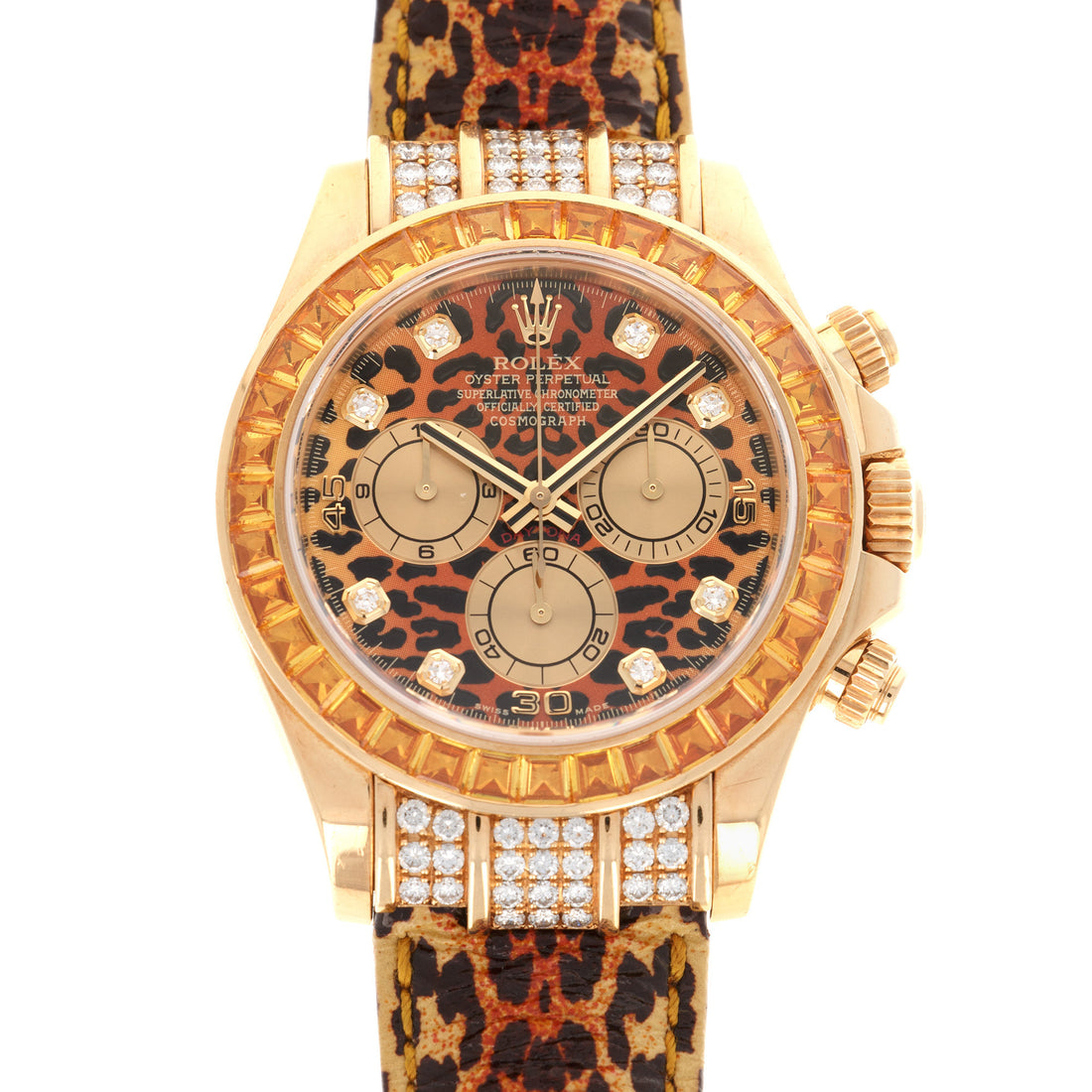 Rolex Yellow Gold Daytona Leopard Watch Ref. 116598