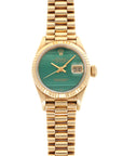 Rolex - Rolex Yellow Gold Datejust Malachite Dial Watch Ref. 69178 - The Keystone Watches