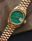 Rolex - Rolex Yellow Gold Datejust Malachite Dial Watch Ref. 69178 - The Keystone Watches