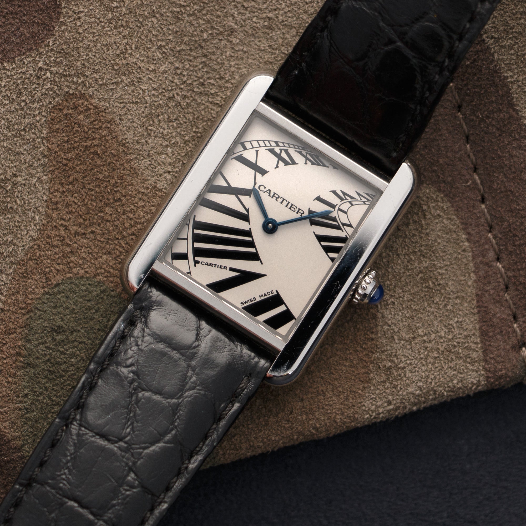 Cartier - Cartier Tank Solo Piano Dial Watch - The Keystone Watches