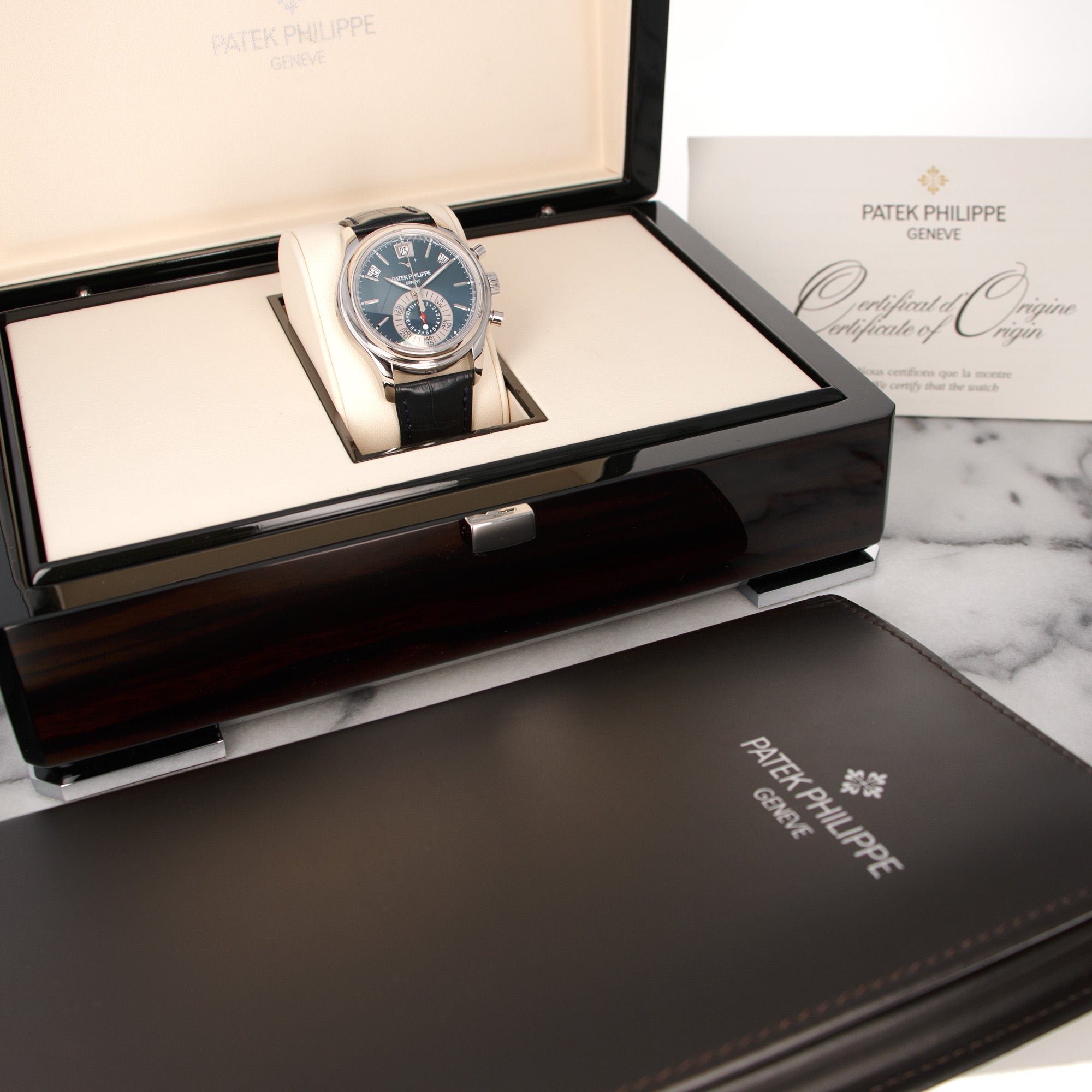 Patek Philippe - Patek Philippe Platinum Annual Calendar Chronograph Watch Ref. 5960 - The Keystone Watches