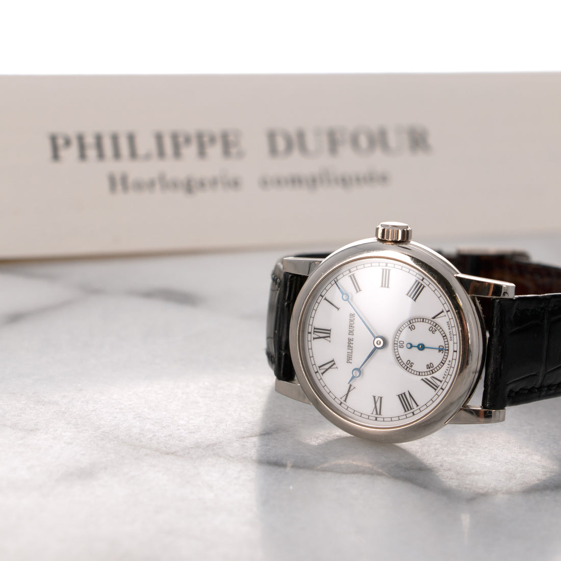 Philippe Dufour White Gold Simplicity Watch, with Original Box and Papers