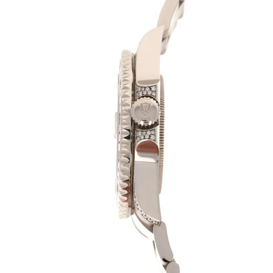 Rolex White Gold GMT-Master II Diamond Sapphire Ruby Watch Ref. 116759