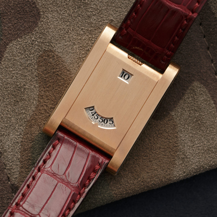 Cartier Rose Gold Tank a Guichet Watch, Limited Edition of 3
