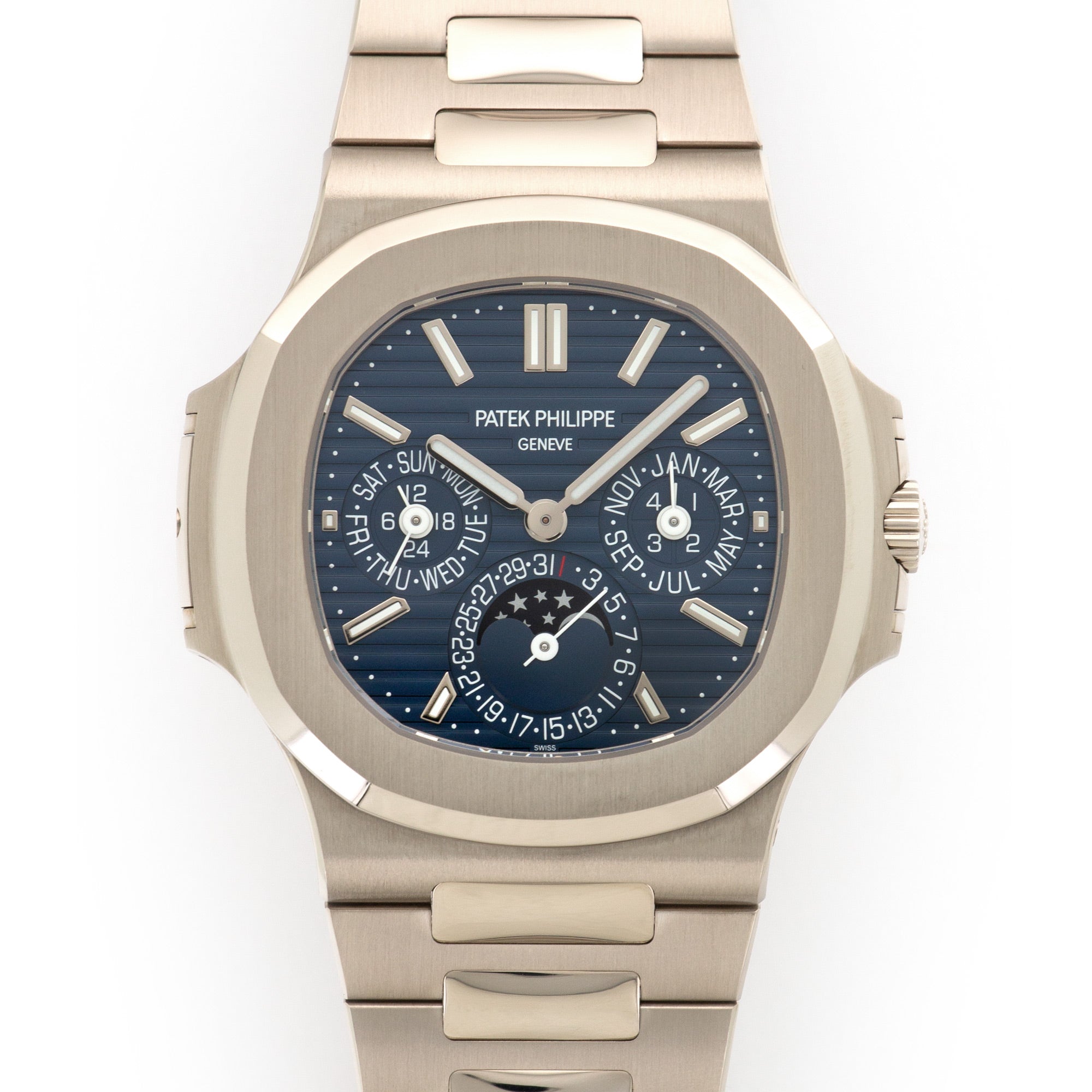 Patek Philippe - Patek Philippe White Gold Perpetual Calendar Watch Ref. 5740 - The Keystone Watches