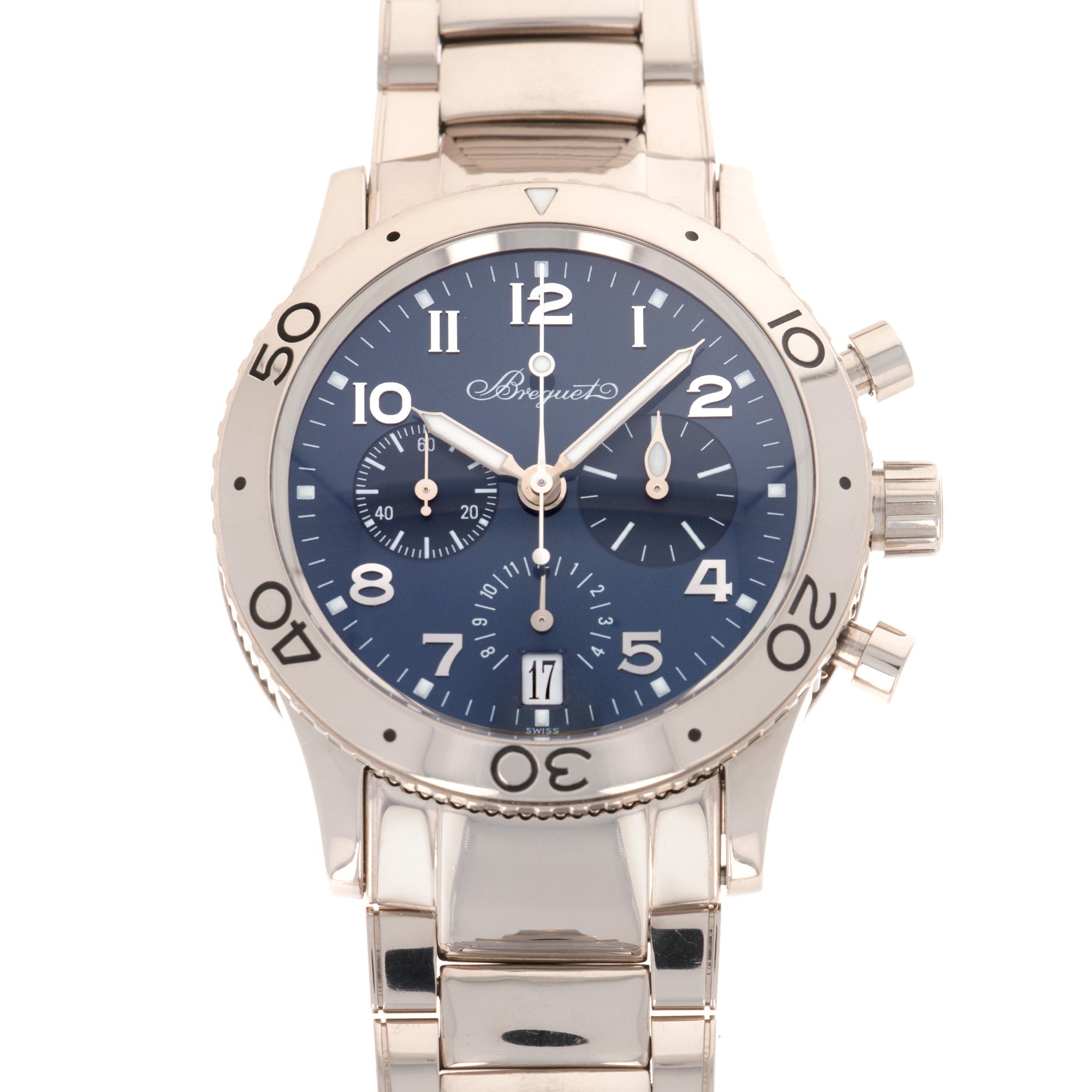 Breguet White Gold Type XX Transatlantique Watch