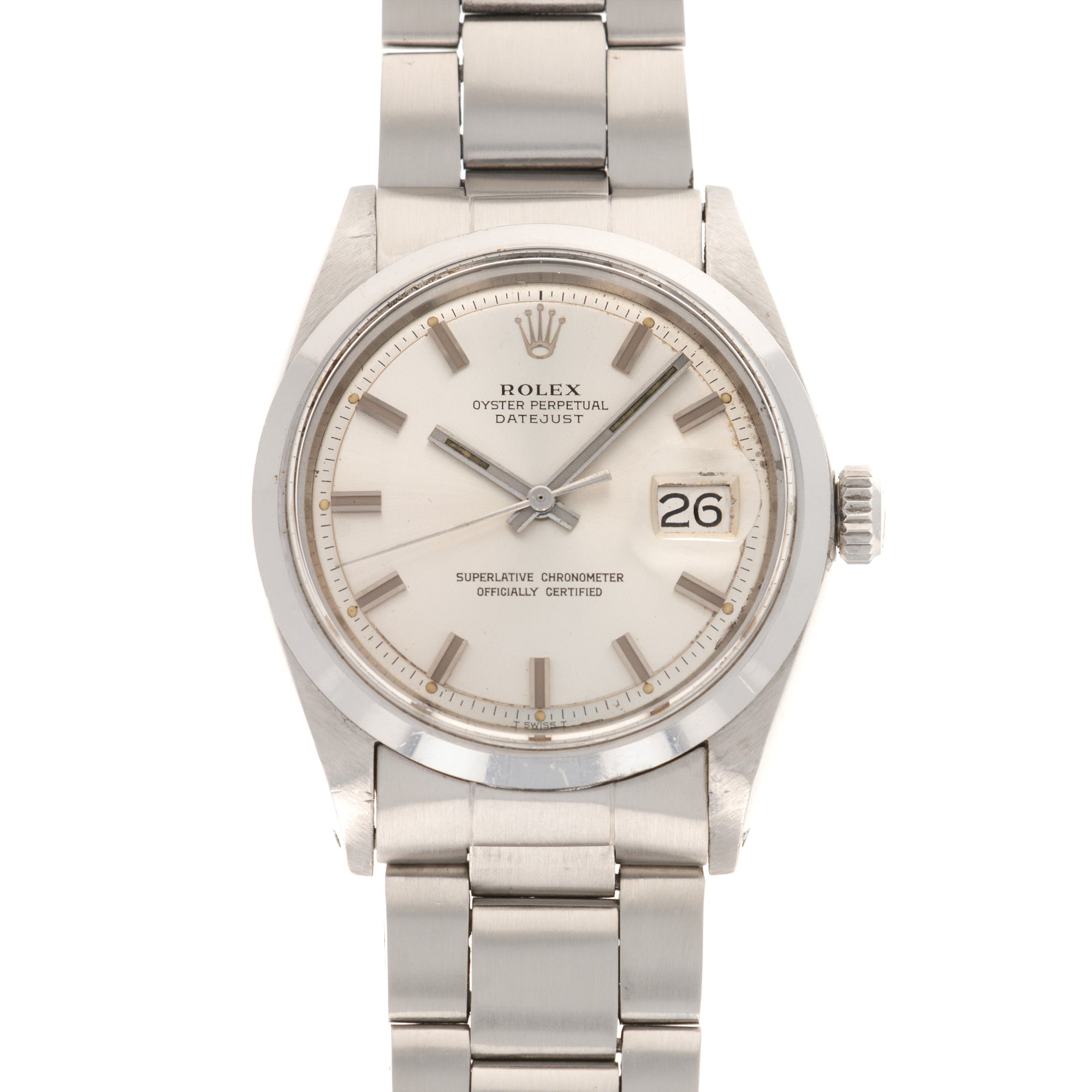 Rolex Steel Datejust Watch Ref. 1600 from 1970
