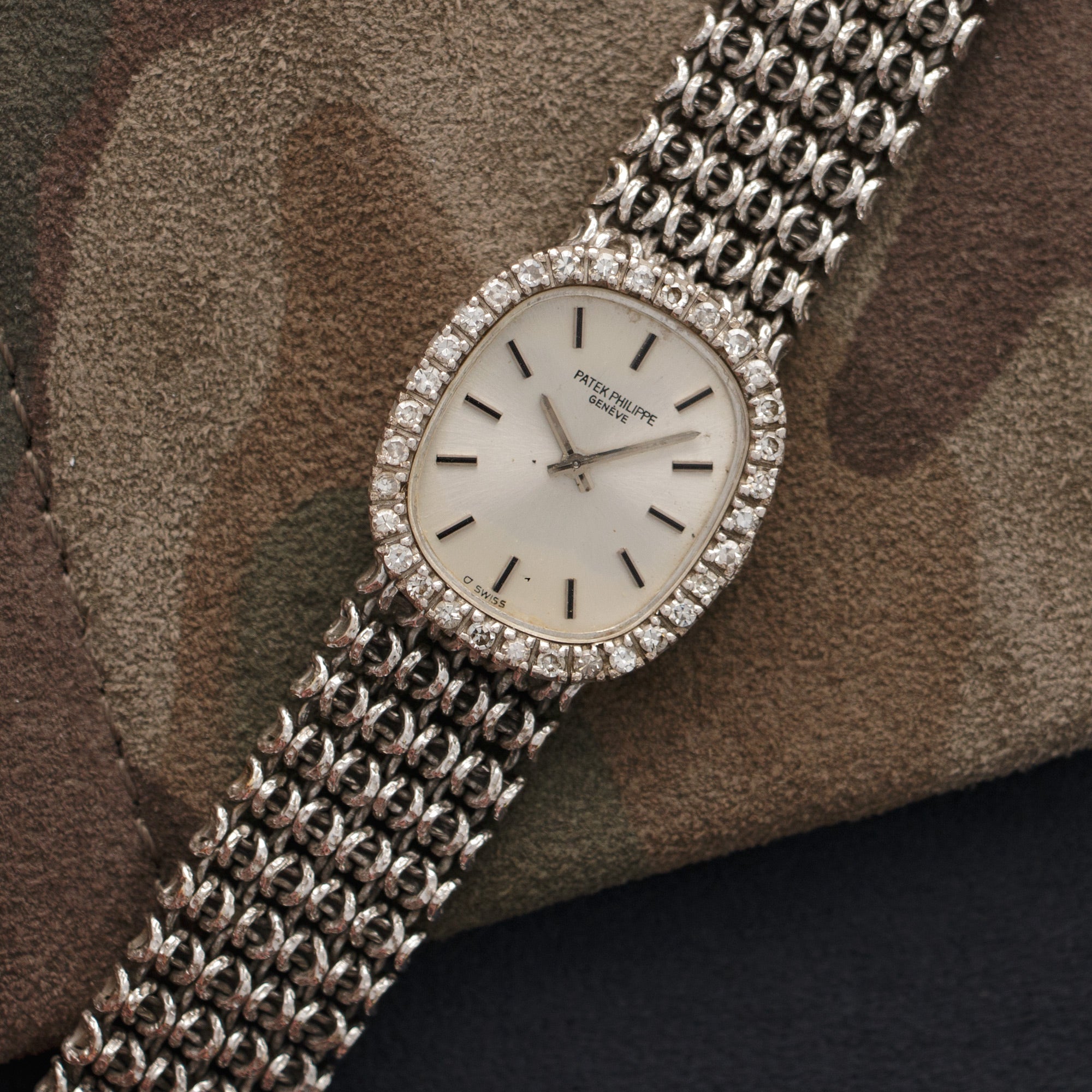Patek Philippe - Patek Philippe White Gold Diamond Watch Ref. 4201 - The Keystone Watches