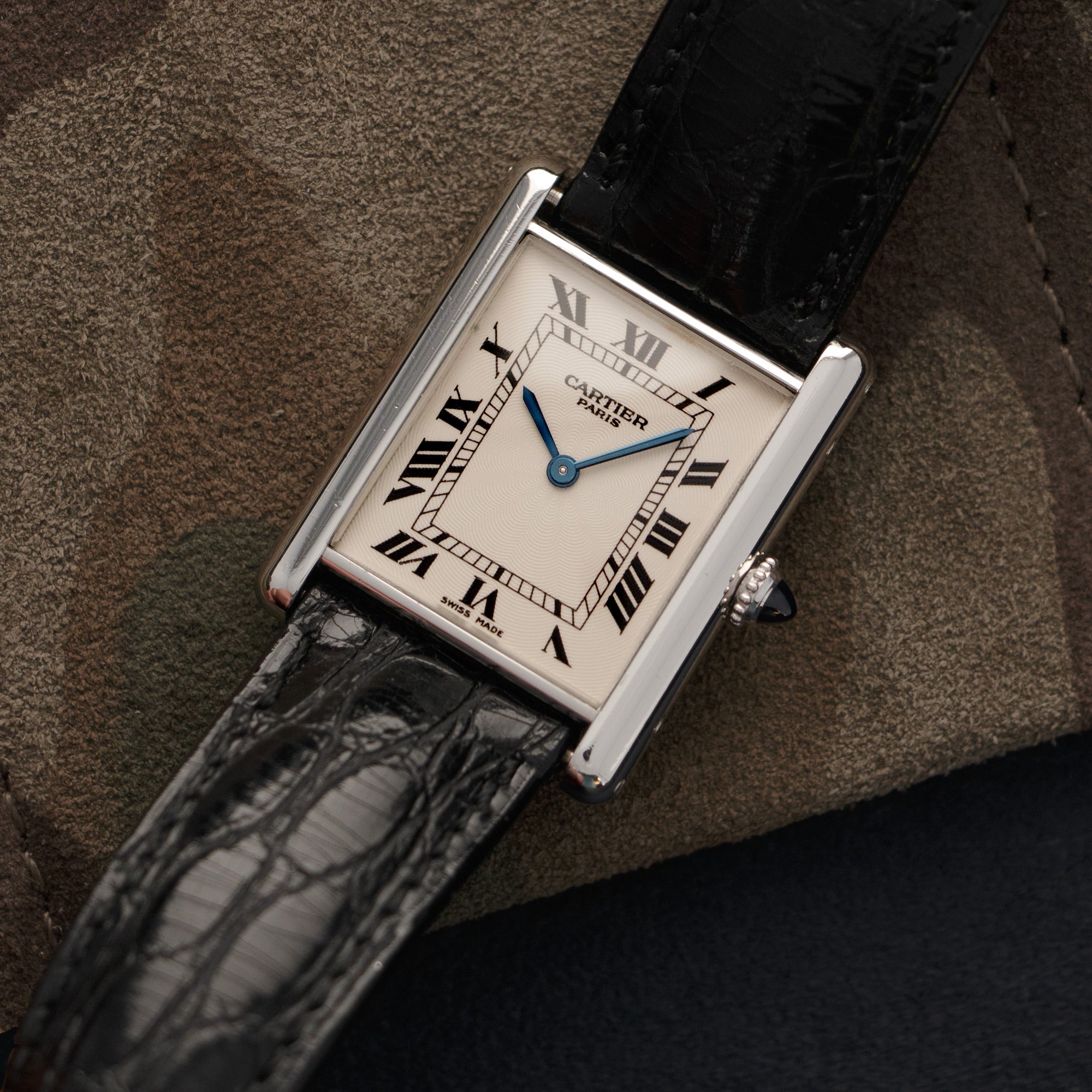 Cartier - Cartier Platinum Tank Classic Watch - The Keystone Watches