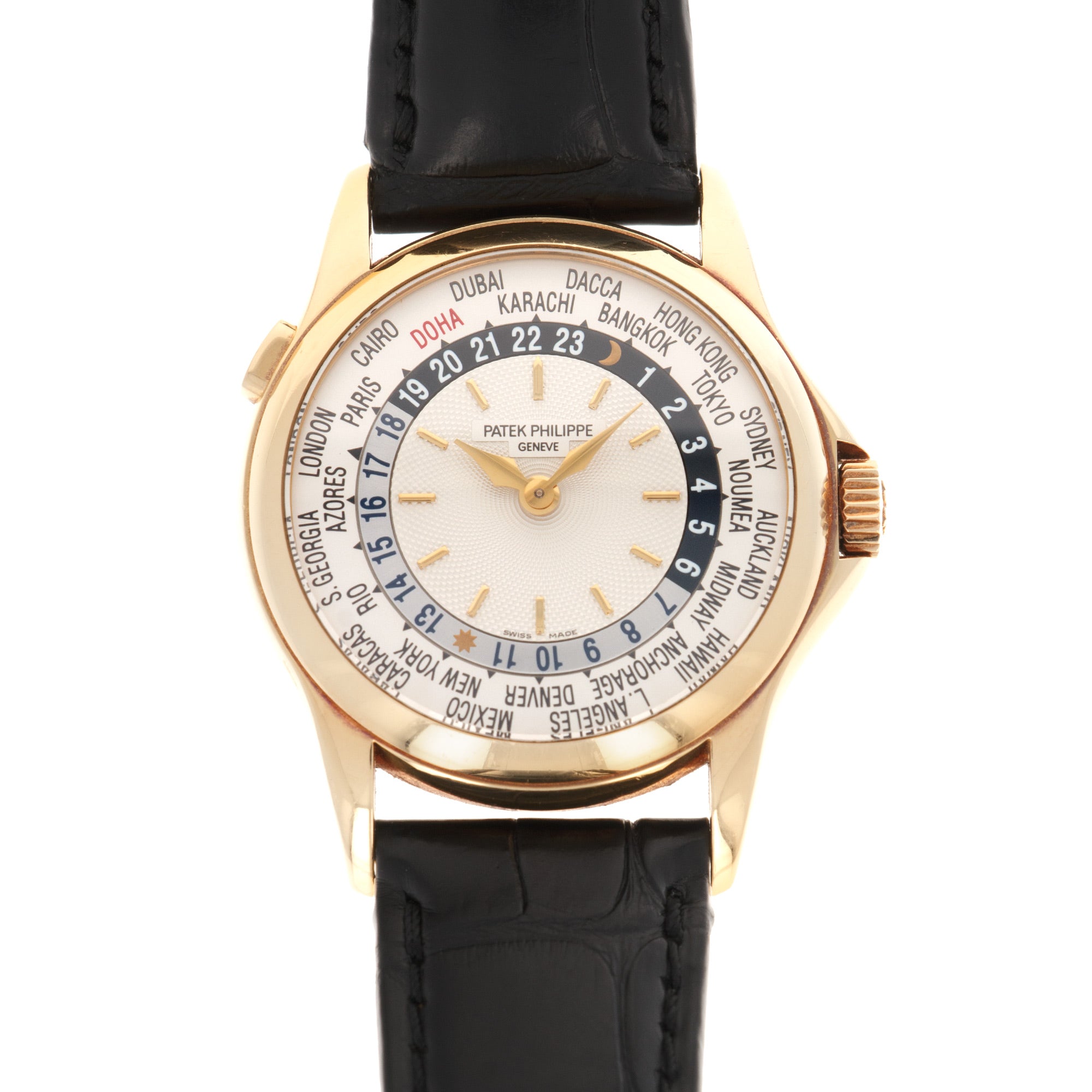 Patek Philippe - Patek Philippe Yellow Gold World Time Watch Ref. 5110, Made for Doha, Qatar - The Keystone Watches