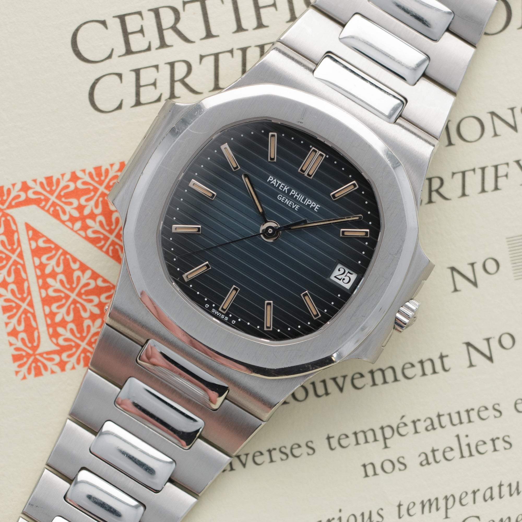 Patek Philippe - Patek Philippe Nautilus Watch Ref. 3800, with Original Box and Papers - The Keystone Watches