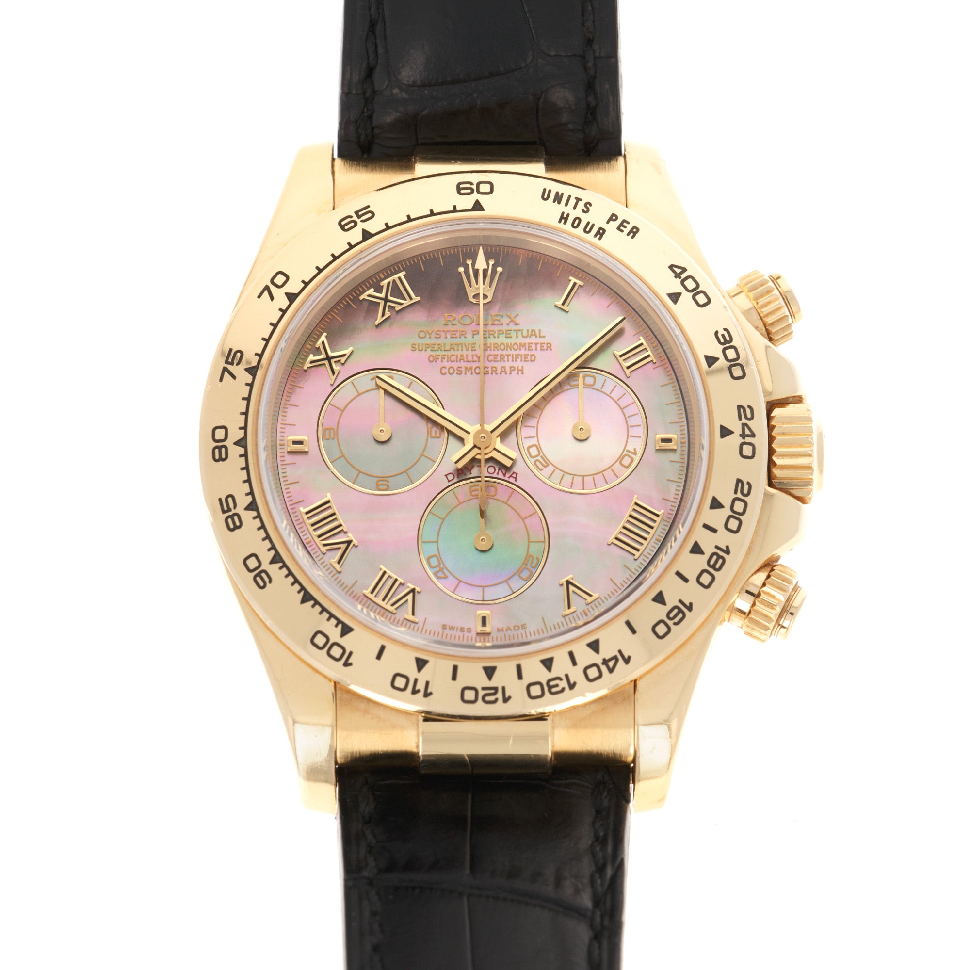 Rolex - Rolex Yellow Gold Cosmograph Daytona Mother of Pearl Watch Ref. 116518 - The Keystone Watches