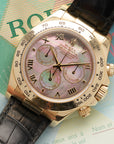 Rolex Yellow Gold Cosmograph Daytona Mother of Pearl Watch Ref. 116518
