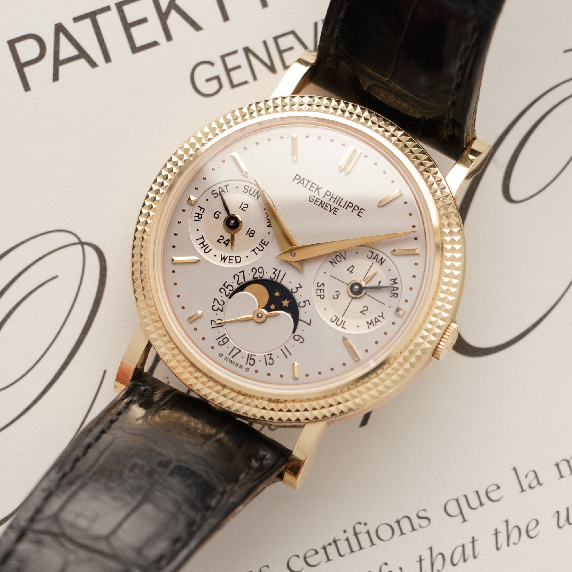 Patek Philippe - Patek Philippe Yellow Gold Perpetual Calendar Automatic Watch Ref. 5039 - The Keystone Watches