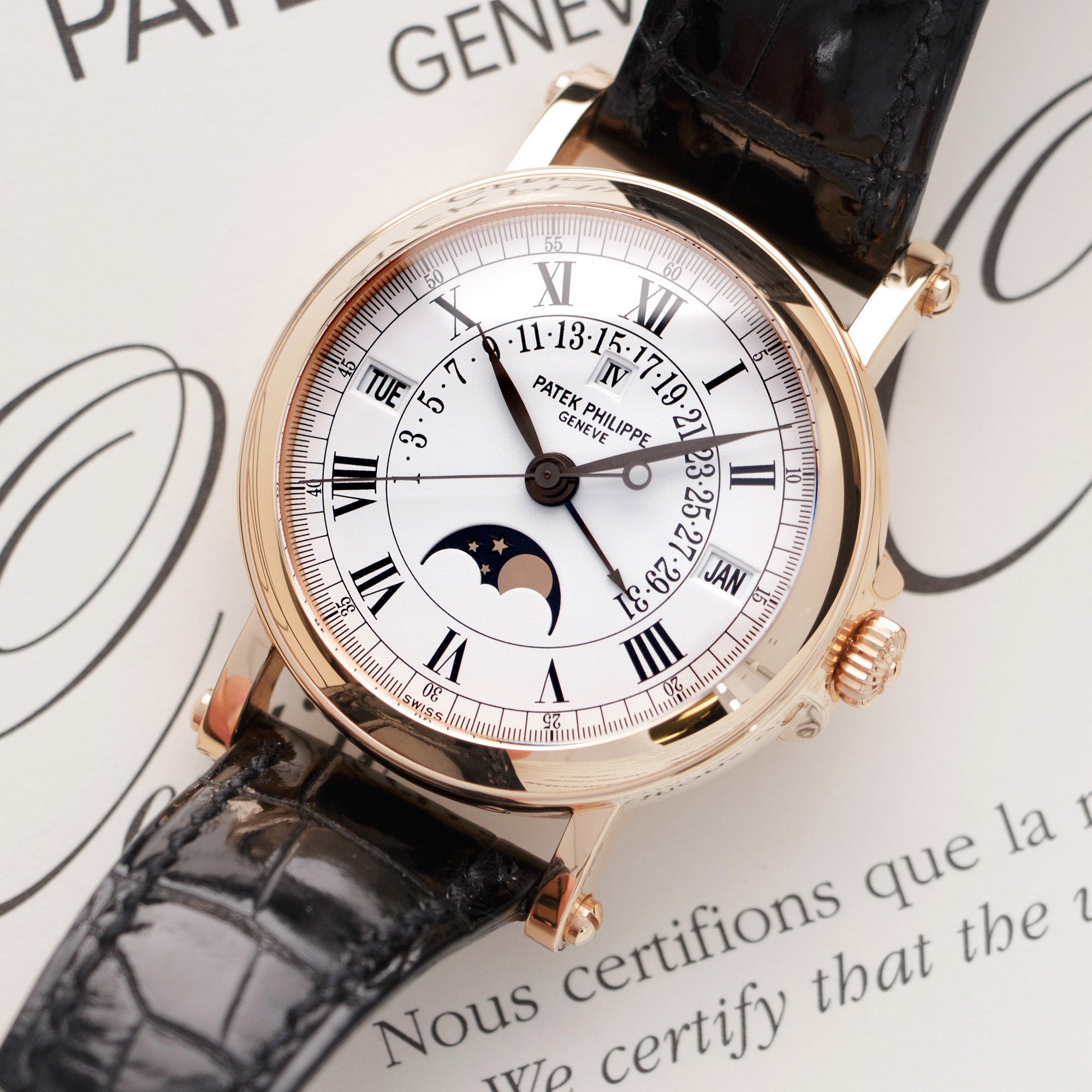 Patek Philippe - Patek Philippe Rose Gold Perpetual Calendar Retrograde Watch Ref. 5059 - The Keystone Watches