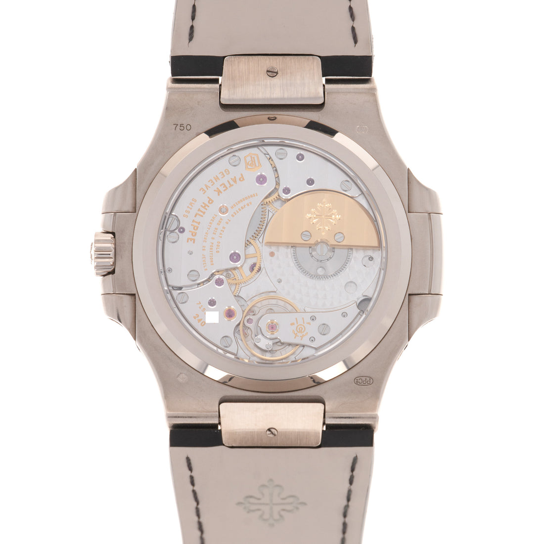 Patek Philippe White Gold Nautilus Moonphase Watch Ref. 5712
