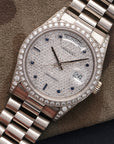 Rolex - Rolex White Gold Day-Date Diamond & Sapphire Watch Ref. 18389 - The Keystone Watches