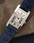 Cartier Platinum Tank Cintree Medium Watch, 1920s