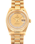 Rolex - Rolex Yellow Gold Day-Date Diamond Watch Ref. 18038 - The Keystone Watches