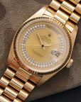 Rolex - Rolex Yellow Gold Day-Date Diamond Watch Ref. 18038 - The Keystone Watches