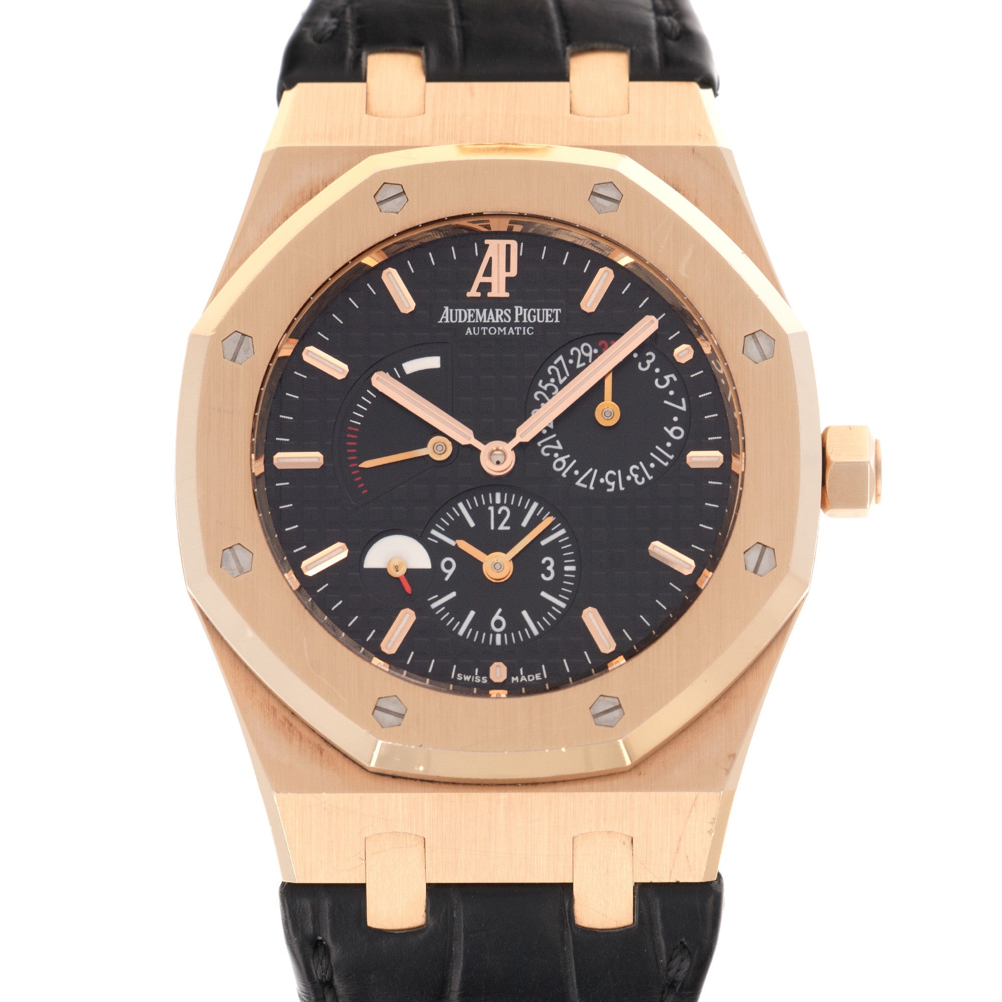 Audemars Piguet - Audemars Piguet Rose Gold Royal Oak Dual Time Watch Ref. 26120 - The Keystone Watches