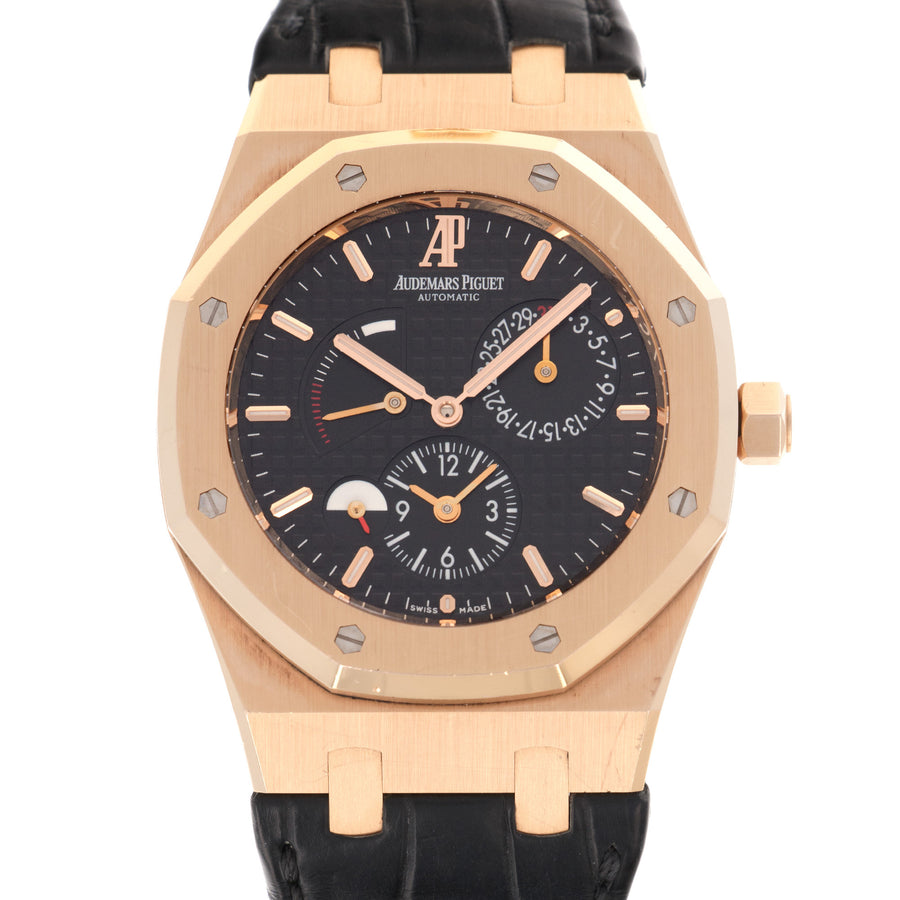 Audemars Piguet Rose Gold Royal Oak Dual Time Watch Ref. 26120