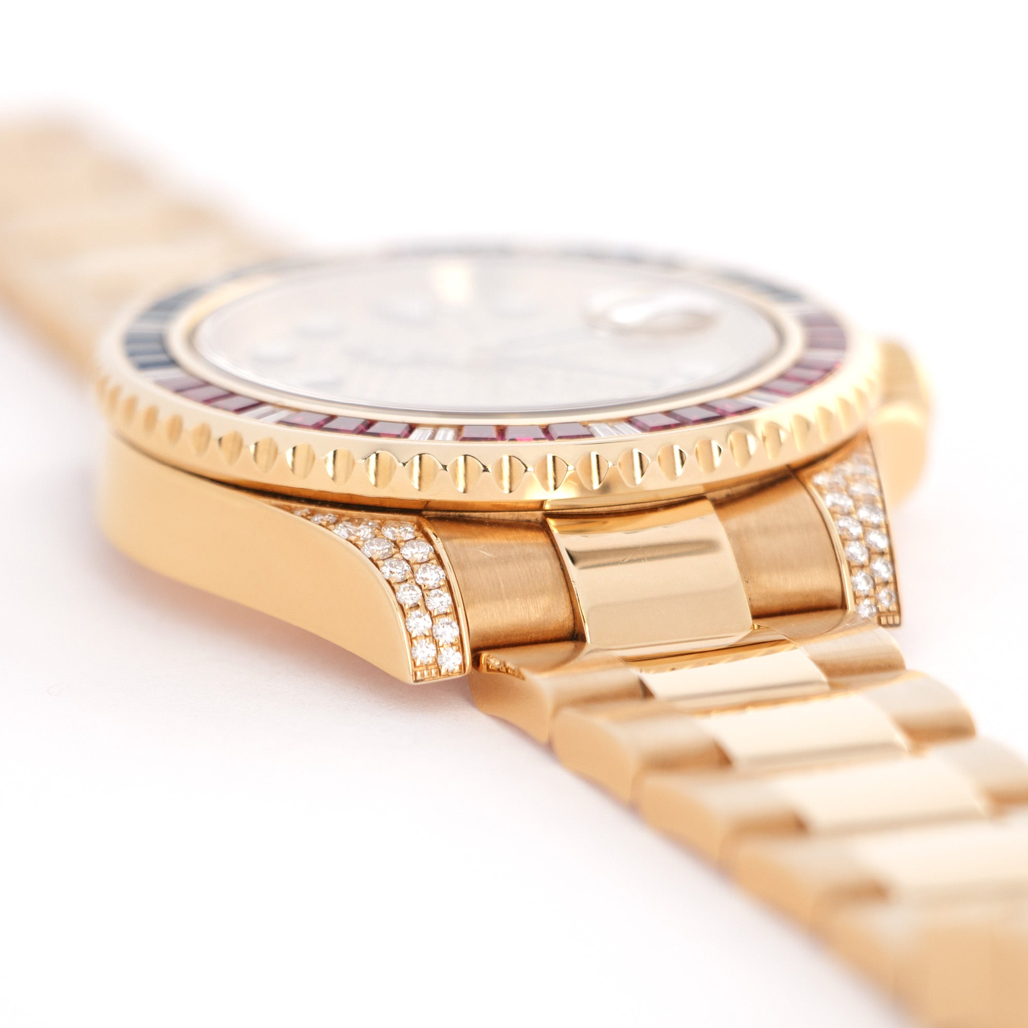 Rolex - Rolex Yellow Gold GMT-Master II Diamond Sapphire Ruby Watch Ref. 116758 - The Keystone Watches