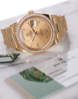 Rolex Yellow Gold Day-Date Diamond Watch Ref. 228348