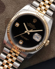 Rolex - Rolex Two-Tone Datejust Onyx Diamond Watch Ref. 116233 - The Keystone Watches