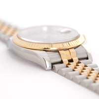 Rolex Two-Tone Datejust Onyx Diamond Watch Ref. 116233