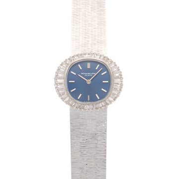 Patek Philippe White Gold Baguette Diamond Watch Ref. 4260