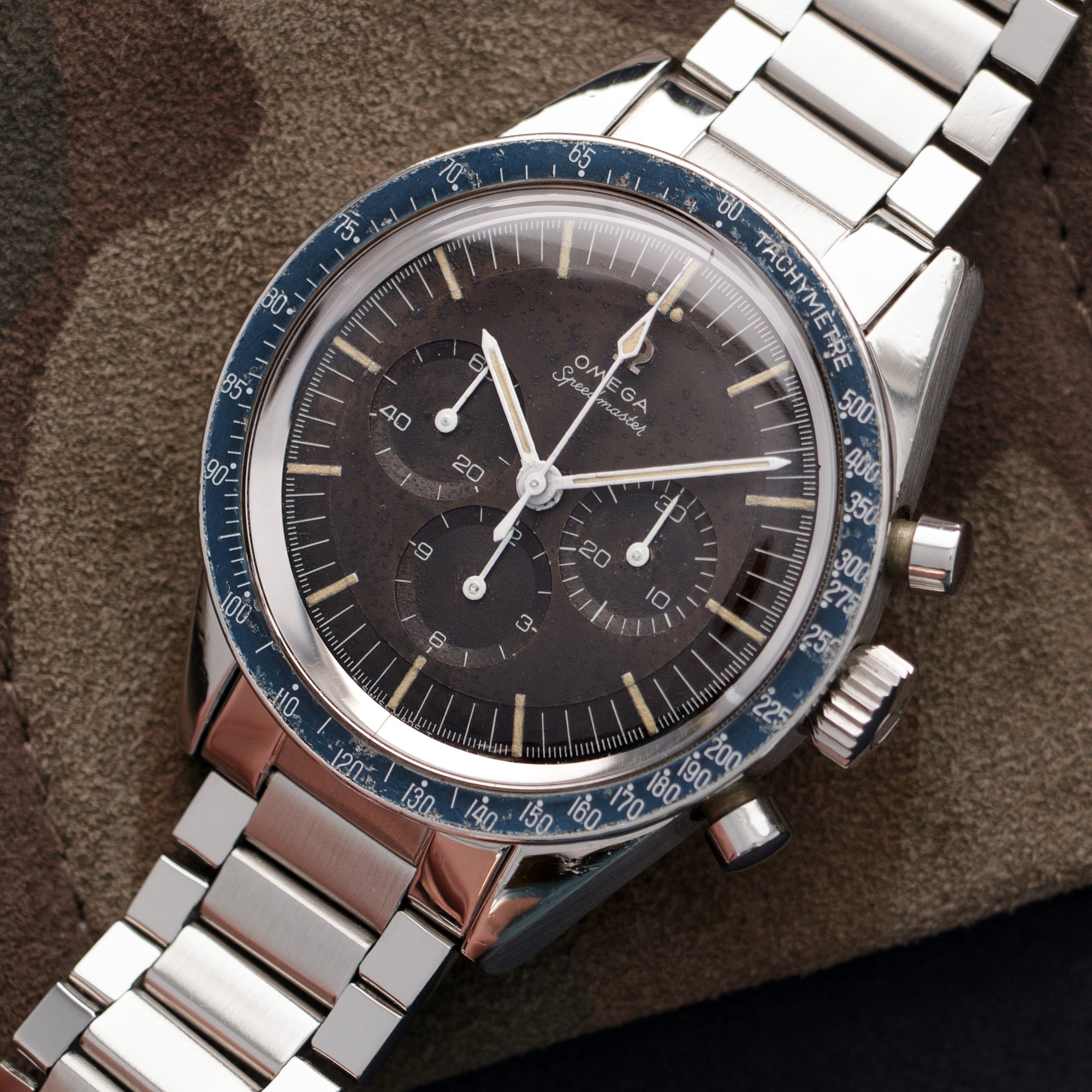 Omega - Omega Speedmaster Ed White Tropical Brown Dial Watch Ref. 105.003 - The Keystone Watches