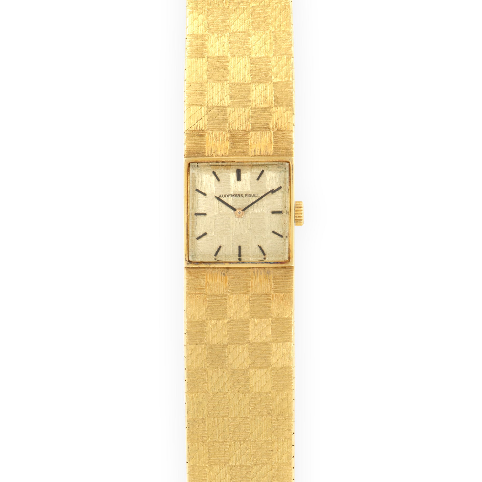 Audemars Piguet - Audemars Piguet Yellow Gold Checkered Bracelet Watch with Original Warranty Paper - The Keystone Watches