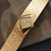 Patek Philippe Yellow Gold Asymmetrical Watch, Ref. 3270, Designed by Gilbert Albert