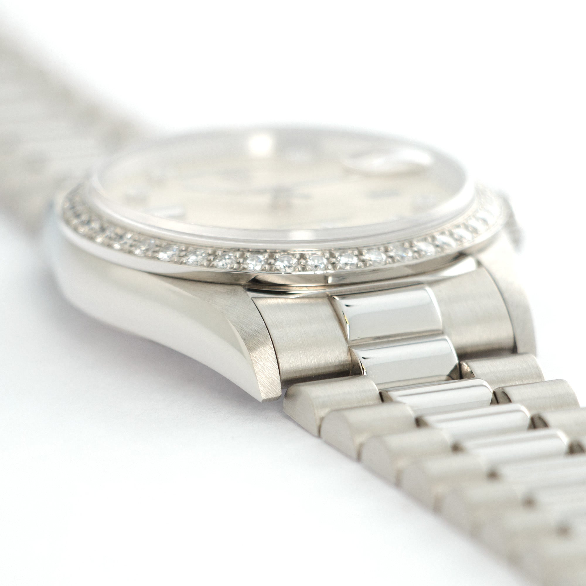 Rolex - Rolex Platinum Day-Date Diamond Watch Ref. 18346 - The Keystone Watches