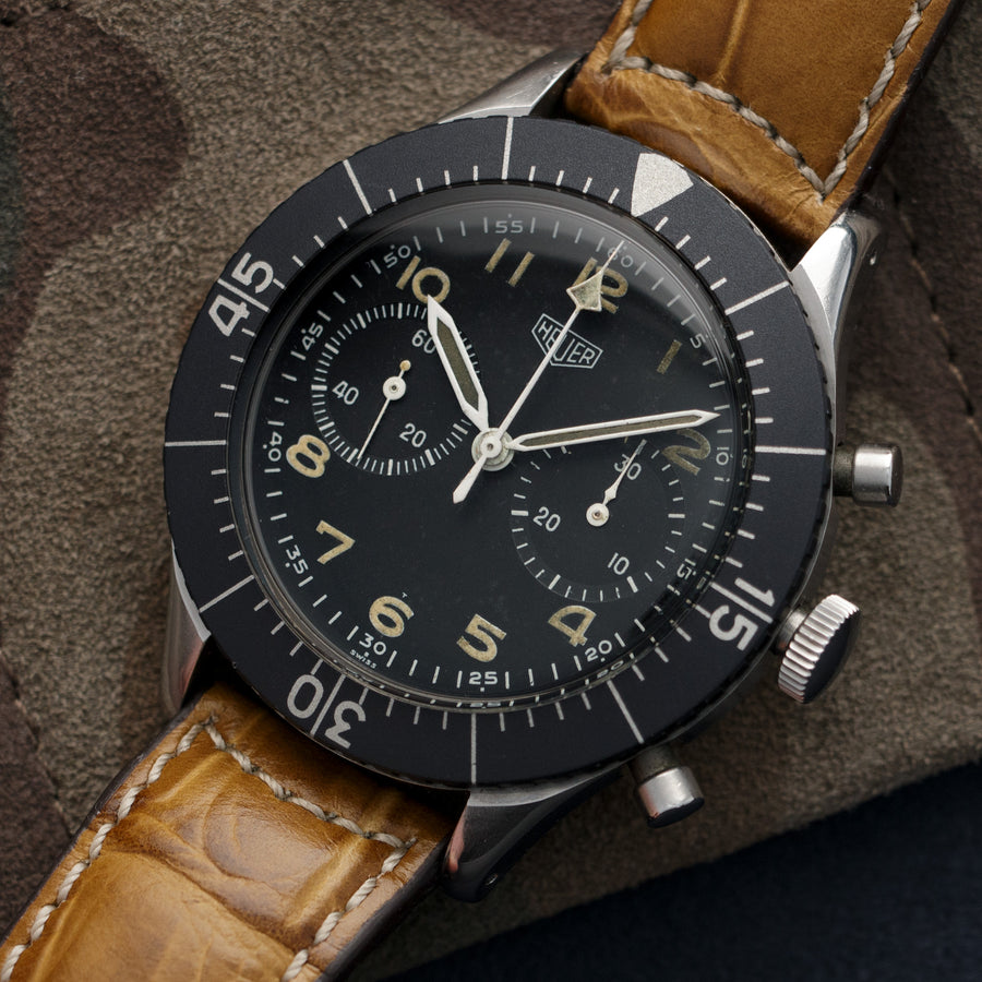 Heuer Bundeswehr Military Chronograph Watch Ref. 1550