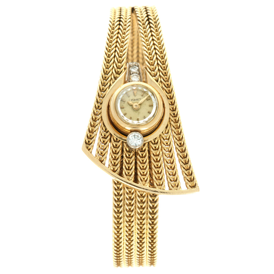 Piaget Yellow Gold Diamond Watch, 1960s