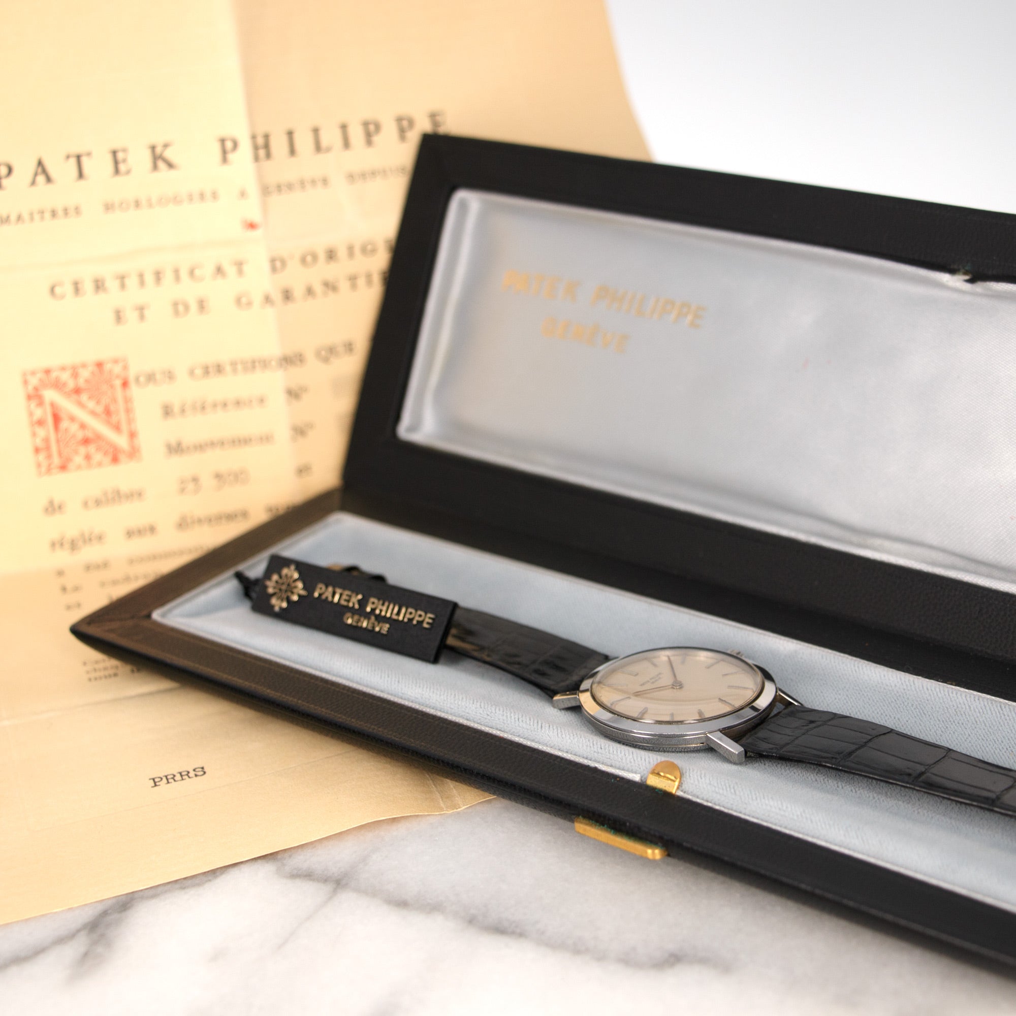 Patek Philippe - Patek Philippe Steel Calatrava Watch Ref. 3509 with Original Box and Papers - The Keystone Watches