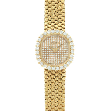 Piaget Yellow Gold Diamond Watch, 1970s