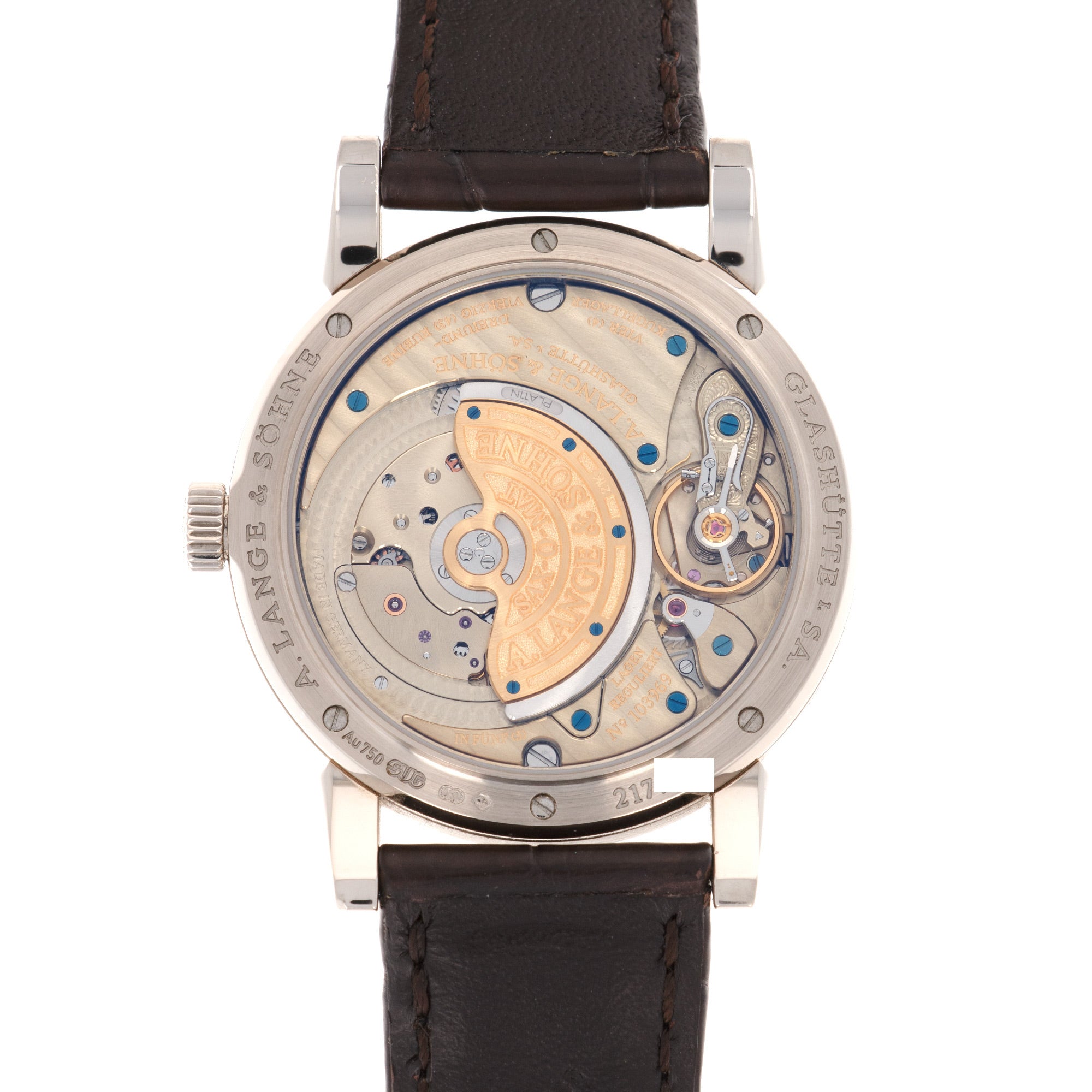 A Lange &amp; Sohne White Gold Saxonia Annual Calendar Watch, Ref. 330.026