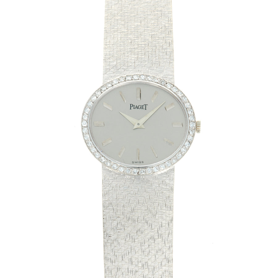 Piaget White Gold Diamond Watch, 1970s