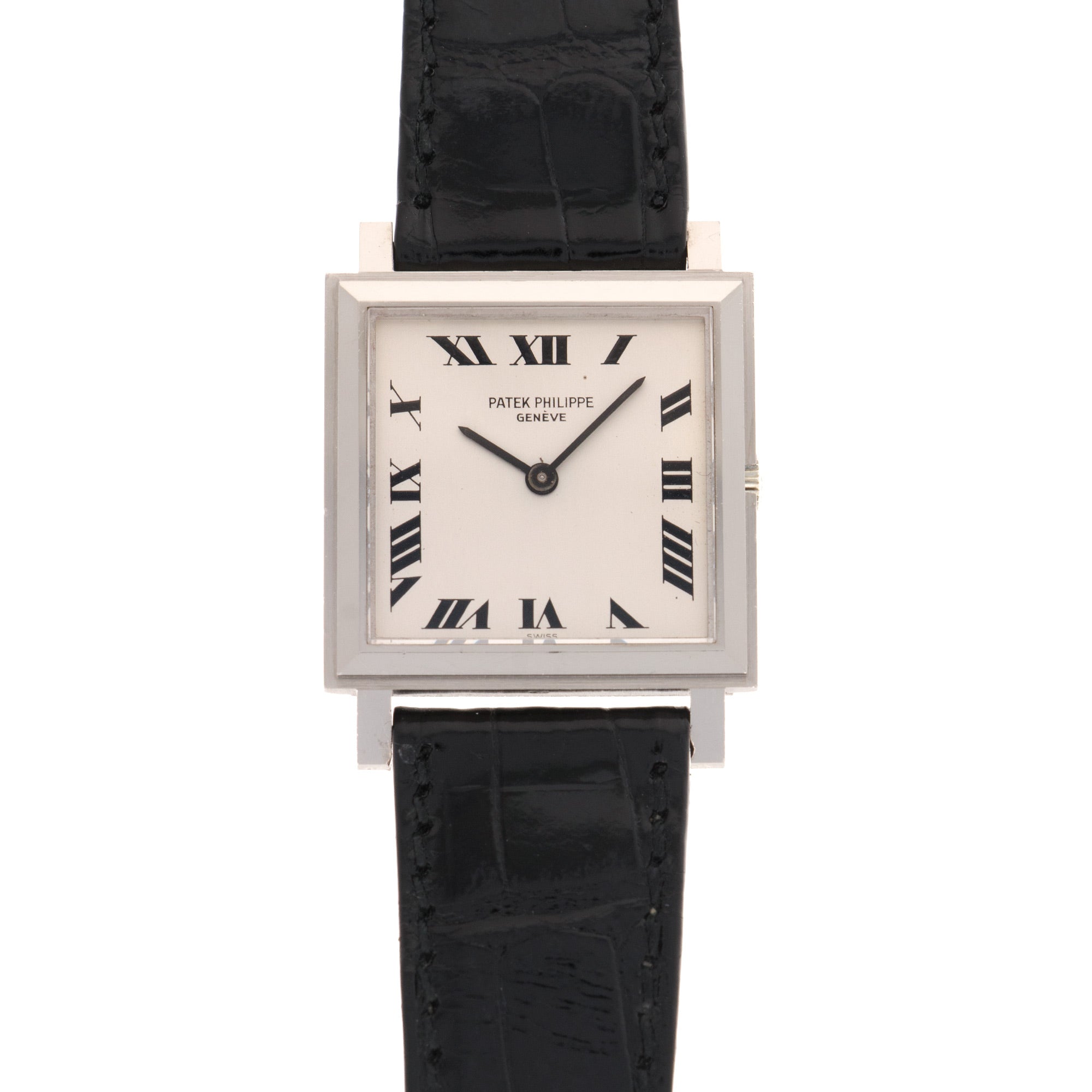 Patek Philippe - Patek Philippe White Gold Square Watch Ref. 3490 - The Keystone Watches