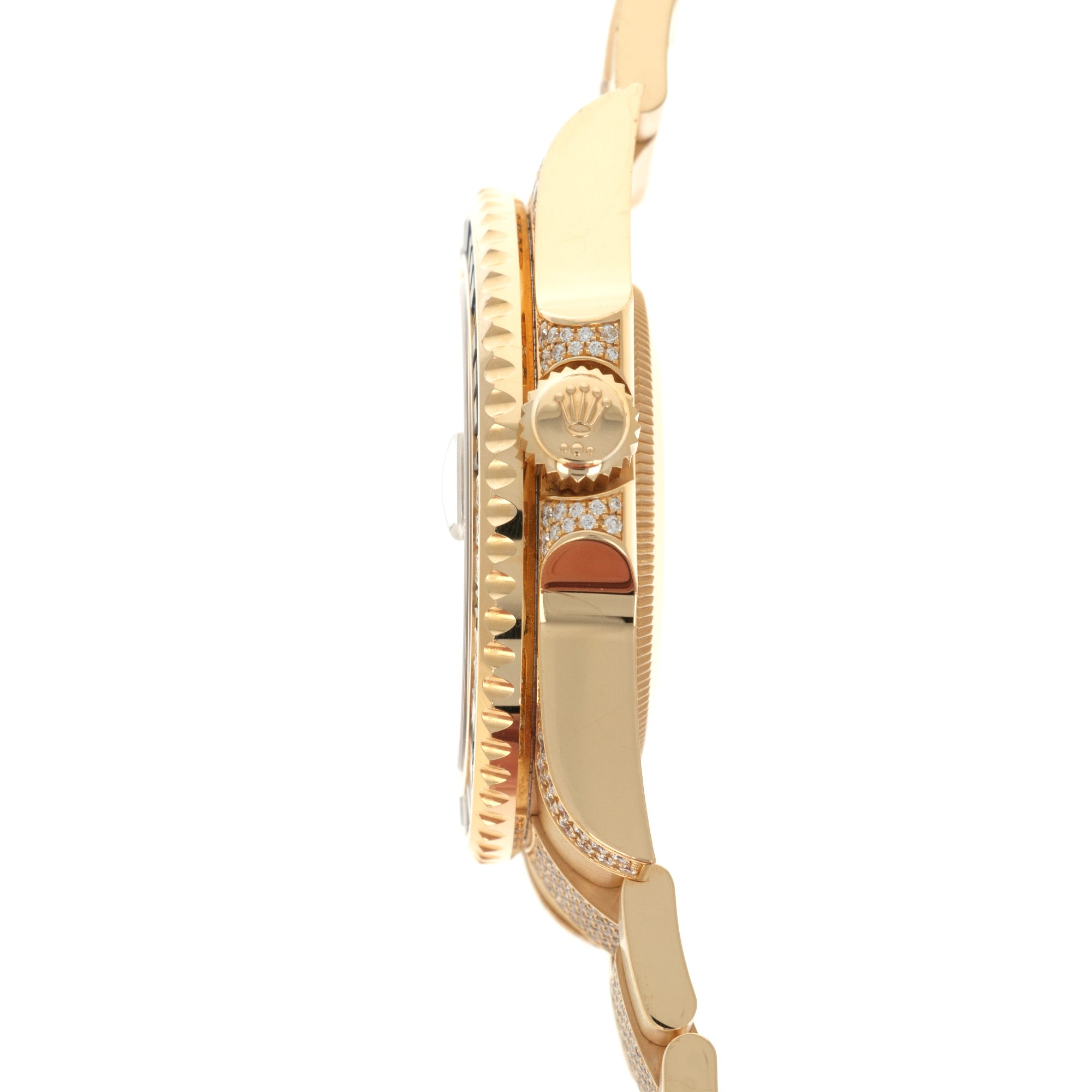 Rolex - Rolex Yellow Gold GMT-Master II Diamond Sapphire Watch Ref. 116758 - The Keystone Watches