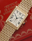 Cartier - Cartier Yellow Gold Tank Louis Bracelet Watch with Original Box and Warranty - The Keystone Watches